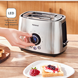 Homend Breadfast 1502h 2 Dilim Kapasiteli Ekmek Kızartma Makinesi görseli 6