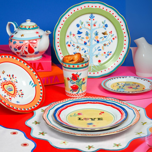 Baci Milano Mamma Mia Ağaç Desenli Yemek Tabağı 28 cm görseli 2