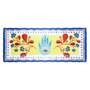 Baci Milano Mamma Mia El Desenli Dikdörtgen Tabak 49 cm x 20 cm x 2,5 cm görseli 1