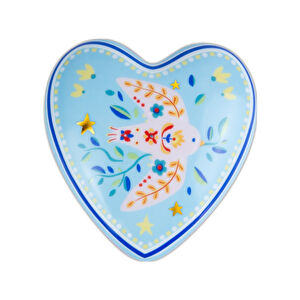 Baci Milano Mamma Mia Kuş Desenli Dekoratif Obje 12 cm x 11,5 cm x 4 cm görseli 1
