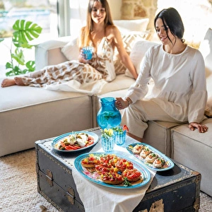 Guzzini Flower Lemon Kayık Tabak 39,5 cm x 21,5 cm x 2,5 cm görseli 5