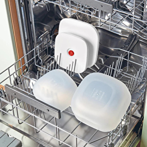 Guzzini Save-It Vakumlu Saklama Kabı Seti 450 ml - 975 ml Beyaz görseli 7