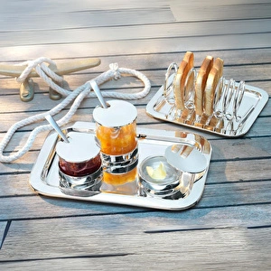 Robbe&Berking Gümüş Kaplama Kapaklı Reçellik 5,8 cm görseli 2