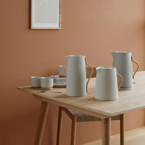 Stelton Emma Vakumlu Çay Karaf Termos 1 L Bej görseli 5