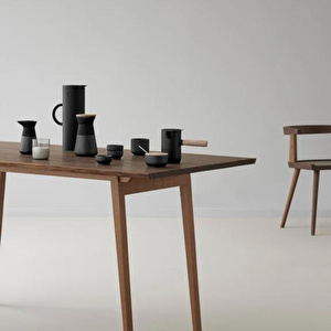 Stelton Theo Mug ve Bardak Altlığı Siyah 200 ml görseli 5