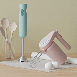 Rig-Tig Foodie El Mikseri 19 cm x 9 cm Pembe görseli 3