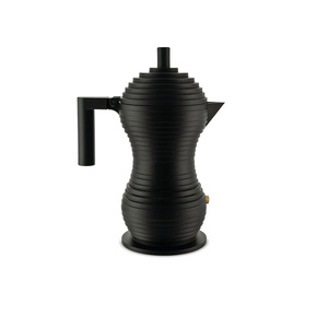 Alessi Pulcina Espresso Makinesi Mokapot 300 ml Siyah görseli 2