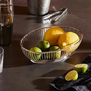 Alessi Oval Tel Sepet 28 cm görseli 4