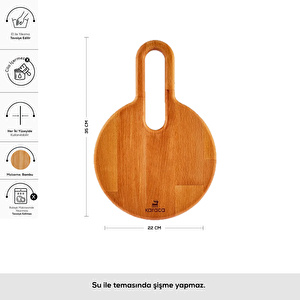 Karaca Urbanwood Round Kesme Tahtası Small görseli 1