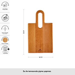 Karaca Urbanwood Rectangle Kesme Tahtası Small görseli 1
