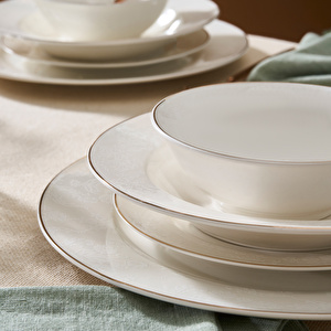 Karaca Elegance Bone Edera 24 Parça 6 Kişilik Yemek Takımı görseli 8