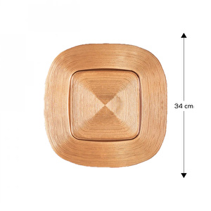 Karaca Home Premium Kare Supla Altın 34 Cm