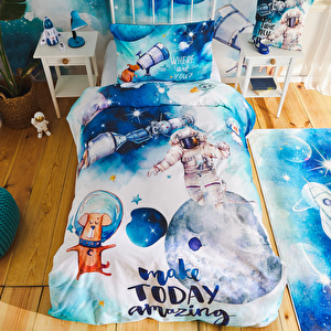 Karaca Home Young Space %100 Pamuk Tek Kişilik Nevresim Seti görseli 2