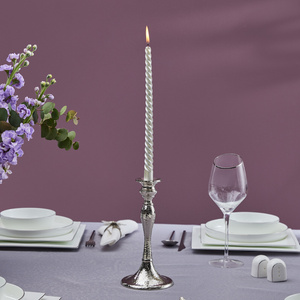 Karaca Home Rena Şamdan Silver 22 cm görseli 1