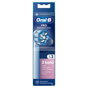 Oral B Sensitive Clean 2'li Diş Fırçası Yedek Başlığı EB60 Beyaz görseli 2