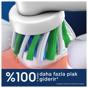 Oral B Pro Cross Action 2'li Diş Fırçası Yedek Başlığı EB50 Beyaz görseli 3