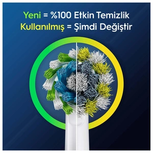 Oral B Pro Cross Action 2'li Diş Fırçası Yedek Başlığı EB50 Beyaz görseli 5