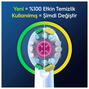 Oral B Clean Maximiser Precision Clean 2'li Diş Fırçası Yedek Başlığı EB20 Beyaz görseli 5