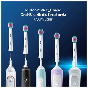 Oral B Clean Maximiser Precision Clean 2'li Diş Fırçası Yedek Başlığı EB20 Beyaz görseli 6
