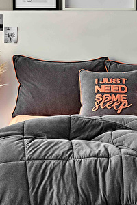 Karaca Home Colorful Turuncu Çift Kişilik Cotton Comfort Uyku Seti görseli 2