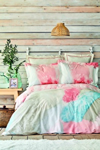 Karaca Home Canvas Multi Pamuk Çift Kişilik 6 Parça Nevresim Takımı  görseli 1