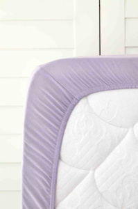 Karaca Home Lila Penye Fitted/ Lastikli Çift Kişilik Çarşaf görseli 2