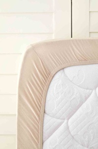 Karaca Home Bej Penye Fitted/Lastikli Çarşaf Tek Kişilik görseli 2