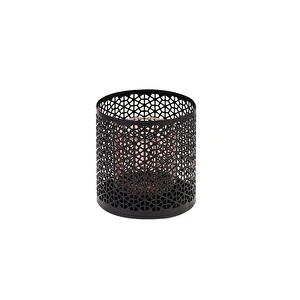 Karaca Home Rosa Metal Amber Küçük Mumluk görseli 1
