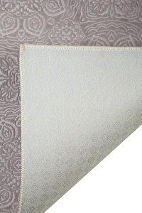 Karaca Home Leslie Gri Emboss Halı 80x150 cm görseli 2