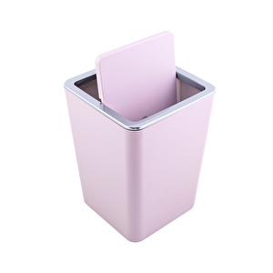 Karaca Home Pudra/Gümüş 5 Parça Kare Banyo Seti görseli 5