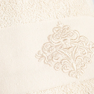 Karaca Home Valeria Royal Dantelli Mürdüm Hamam Seti görseli 6