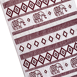 Karaca Home Marodisa 80x150 cm Ekru/Bordo Kilim görseli 2