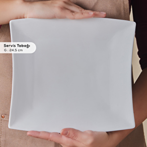 Karaca Forever Bone Perfect White 32 Parça 6 Kişilik Kahvaltı Takımı görseli 6