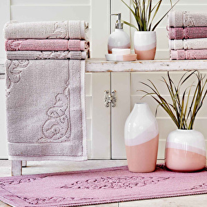 Karaca Home Milly Pudra 2li Paspas Set görseli 1