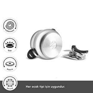 Karaca Retro İndüksiyon Tabanlı Paslanmaz Çelik Düdüklü Tencere 6 Lt görseli 10