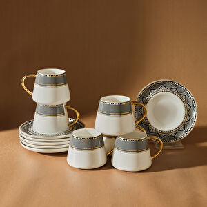 Karaca Globe 6 Kişilik Kahve Fincan Takımı 80 ml