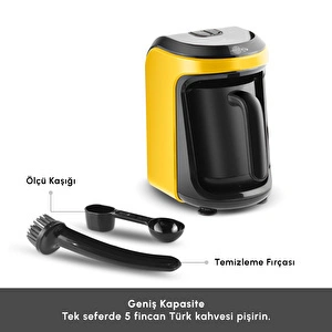 Karaca Hatır Hüps Sütlü Türk Kahve Makinesi Yellow görseli 3