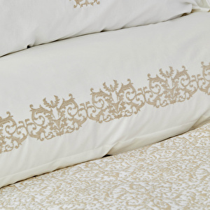 Karaca Home Adelle Gül Kurusu Nakışlı Private 10 Parça Pamuk Wedding Set görseli 4