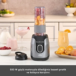 Karaca Blendfit Go Personal Kişisel Smoothie Blender Antrasit görseli 3