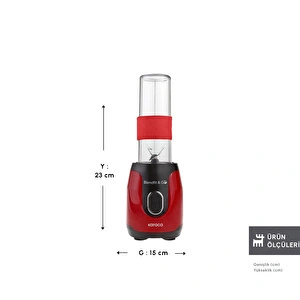 Karaca Blendfit Go Personal Kişisel Smoothie Blender Red görseli 2