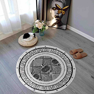 Karaca Home Circle Aramis Baskılı Halı 100x100cm görseli 1