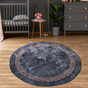 Karaca Home Circle Mess Baskılı Halı 100x100cm görseli 1