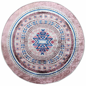 Karaca Home Circle Besta Baskılı Halı 100x100cm görseli 2