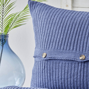 Karaca Home Coline İndigo Tek Kişilik Triko Yatak Örtüsü Seti görseli 3