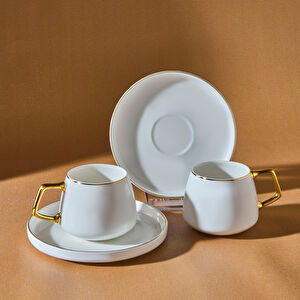 Karaca Saturn 2 Kişilik Kahve Fincanı Takımı 100 ml Gold