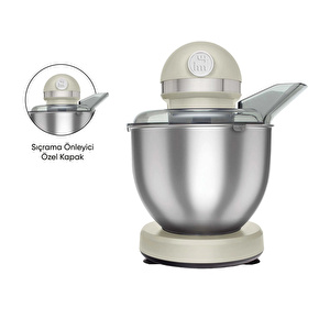 Karaca Mastermaid Chef Hamur Yoğurma Makinesi Soft Cream 1500W 5L görseli 4