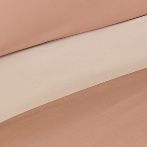 Karaca Home %100 Pamuk Basic Çift Taraflı Çift Kişilik Nevresim Takımı Bej-Kahve görseli 6