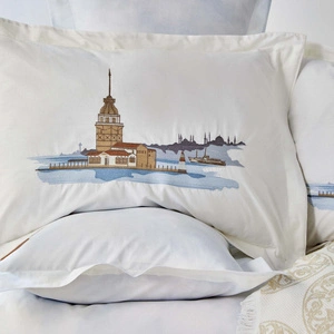 Karaca Home Boğaziçi Bej %100 Pamuk Çift Kişilik Nish Set görseli 5