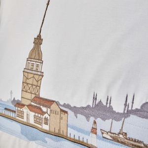 Karaca Home Boğaziçi Bej %100 Pamuk Çift Kişilik Nish Set görseli 7