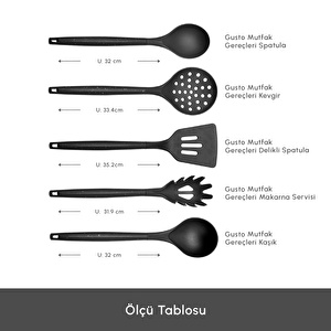 Karaca Gusto Siyah 12 Parça Bıçak Servis Kesme Tahtası Seti görseli 3